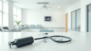 Στηθοσκόπιο και πιεσόμετρο σε γραφείο ιατρείου
